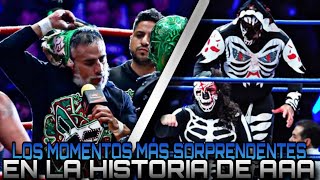 LOS 5 MOMENTOS MÁS SORPRENDENTES EN LA HISTORIA DE AAA [upl. by Litnahs]