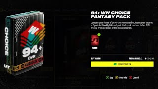 98 COOKS amp NEW WEEKLY WILDCARDS  IS THE 94 WW CHOICE FANTASY PACK WORTH IT [upl. by Graniela]