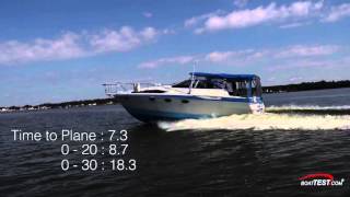 Mercury Remanufacturing 383 MAG Stroker Inboard 2016 Test Video By BoatTESTcom [upl. by Aicsila]