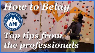 How to belay  bottom top rope belaying [upl. by Rinee]