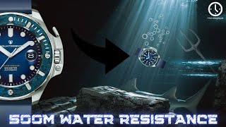 This 500M Water Resistant watch is a BEAST Carbon Fiber Helium Escape Valve and more [upl. by Eineg]