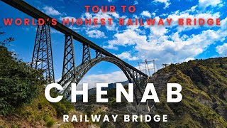 Chenab Railway Bridge A SkyHigh Engineering Marvel  chenabbridge irctc indianrailways [upl. by Ppilihp]