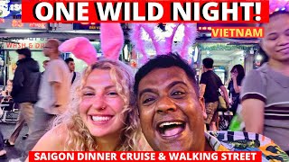 Vietnam Nightlife is AMAZING Walking Street Ho Chi Minh City amp Saigon River Dinner Cruise in Hindi [upl. by Ahsatal]