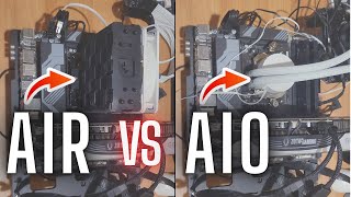 Air vs AIO Cooling for the 7800X3D Which is Better [upl. by Euqinomod]