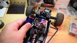 Tamiya Grasshopper Velineon Motor Install [upl. by Ardnosal]