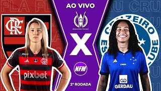 FLAMENGO 1x2 CRUZEIRO  BRASILEIRÃO FEMININO  SEGUNDA RODADA  AO VIVO COM IMAGENS DO ESTÚDIO [upl. by Solhcin]