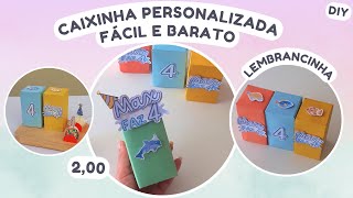 COMO FAZER CAIXINHA DE CARTOLINA PARA LEMBRANCINHA  COMO FAZER CAIXINHAS PERSONALIZADAS PARA FESTA [upl. by Lundeen380]