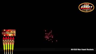 Pyro Magic Fireworks  901535 War Hawk Rockets [upl. by Nabala]