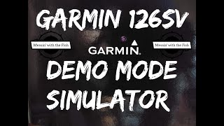 Garmin 126 SV Demo simulation Mode check out the options included with this great unit lake Tawakoni [upl. by Nylesoy]