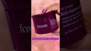 Foxtale skin radiance mask review  foxtale overnight glow maskviral purple mask foxtale shorts [upl. by Alys92]