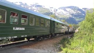 Flåmsbana Flåm Railway Norway part 2 down from Myrdal to Flåm 2008 [upl. by Terag699]