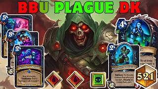 I Created a Tier S Monster ► MiniSet Best BBU Plague Death Knight Deck ► Hearthstone 3043 [upl. by Assilac]