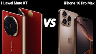 Huawei Mate XT Ultimate vs iPhone 16 Pro Max  Apple is LOSING [upl. by Orofselet]