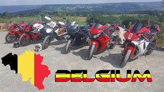 Motorcycle trip Ardennes  Durbuy Spafrancorchamps Mettet Nürburgring [upl. by Aremihc]