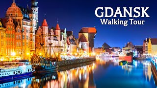 Gdansk Walking Tour  Old town Evening stroll  Explore Poland in 4K [upl. by Yrdua698]