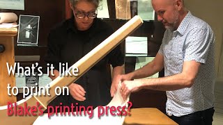 Alexander Regier  Printing Blake in Texas the story of a replica of William Blake’s printing press [upl. by Drareg]