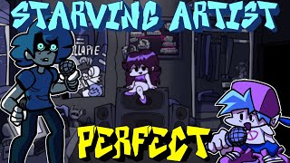 Friday Night Funkin  Perfect Combo  Starving Artist Mod  Cutscenes HARD [upl. by Hadwyn58]