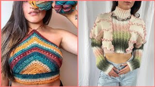 Stay Cool and Stylish with Crochet Topscrochet knitting handmade crochettop [upl. by Aynat592]