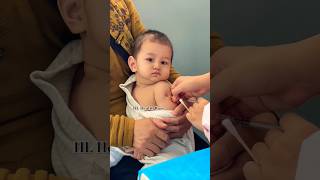 Cutebaby 👯 Baby injection push vedio 😱 baby cute injection shots crying [upl. by Amsirak]