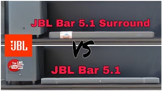 JBL Bar 51 vs JBL Bar 51 Surround full sound comparison [upl. by Calvina]