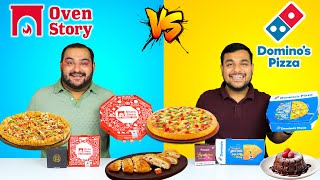 OvenStory Vs Dominos Pizza  Food Comparison  Pizza Challenge  Viwa Food World [upl. by Llerrot30]