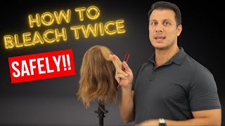 4 how to bleach the hair twice [upl. by Helyn]