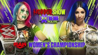 Asuka vs Sasha Banks  Official Match Card v2  WWE Extreme Rules 2020 [upl. by Codee]