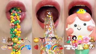 asmr 1HOUR EMOJI FOOD CHALLENGE MUKBANG 1시간 이모지 챌린지 먹방 모음집 eating sounds [upl. by Enak]