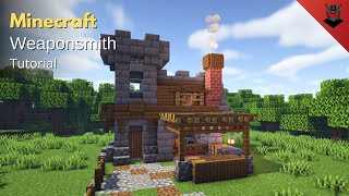 Minecraft How to Build a Medieval Weaponsmiths House  Weaponsmith House Tutorial [upl. by Radie]