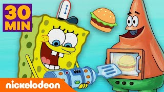 Bob Esponja  ¡Las mejores invenciones de Cangreburgers  Nickelodeon en Español [upl. by Alliuqahs230]