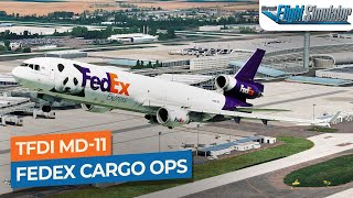 MSFS FedEx Cargo Ops  TFDi Design MD11F FedEx｜Drawyah [upl. by Erasmo]