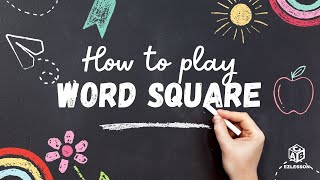 How to play Word Square  ESL Games amp Activities [upl. by Acirrehs436]