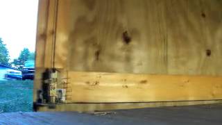 Shed Door latch demonstration [upl. by Yraeg308]