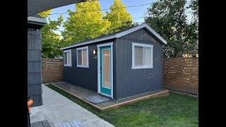 Backyard Studio Tuff Shed  Start to Finish [upl. by Nadnal]