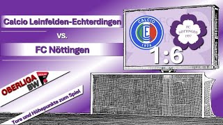 Oberliga BadenWürttemberg Calcio LeinfeldenEchterdingen  FCN 1  6 12 [upl. by Yeknarf]