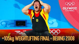 Matthias Steiner wins an incredible 105kg Weightlifting final  Beijing 2008 Replays [upl. by Acebber]