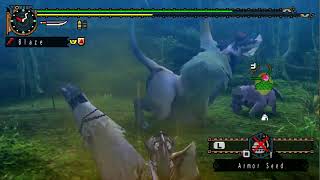 MHFU 101 Emerald Congalala vs Gunlance G Rank Restricted [upl. by Lantz]