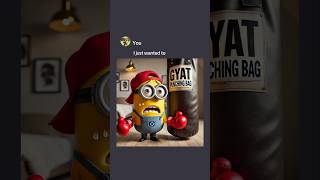 Kid Minion Wanted to Be A Boxer but🥺🥊 memes ai [upl. by Imefulo]