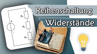 Reihenschaltung von Widerständen einfache Erklärung  Gleichstromtechnik 4 [upl. by Mendive193]