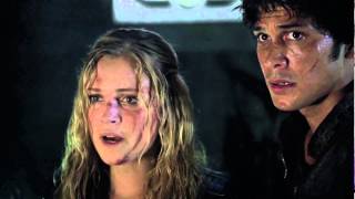 Bellarke Scenes 105 quoti cant believe were back here againquot THE 100 S02E07 [upl. by Randal]