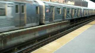 R42s M and J Trains at Flushing Ave [upl. by Noslen]