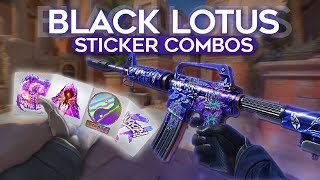 M4A1S Black Lotus BEST Sticker Combos in CS2  Black Lotus Crafts [upl. by Dowlen]