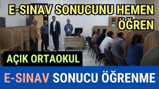 eSınav Sonuçları Nasıl Öğrenilir Açık Ortaokul Sınav Sonuçları Hemen Nasıl Öğrenilir [upl. by Fadil507]