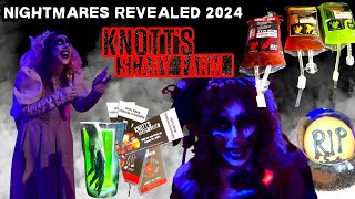 Nightmares Revealed 2024  Sneak peek at Foods and Merch  Lights on tour of Chilling Chambers maze [upl. by Santa]