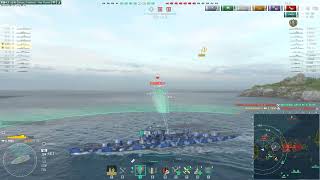 World of warships Yodo gameplay two Yodos div get 9 kills [upl. by Ilegna]