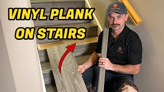 How To Install Vinyl Plank Flooring On Stairs [upl. by Pierre]