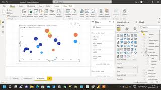 Scatter Plot in PowerBIPowerBI VisualizationScatter ChartLive Scatter Plot [upl. by Columba]