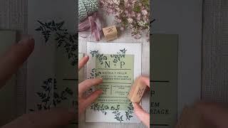 DIY Stylish Wedding Invitations with Rubber Stamps 💍🌿 with The English Stamp Company [upl. by Lorenzo]