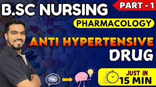 anti hypersensitive  BSc NURSING 3rd sem  pharmacology antihypertensive drugs  bsc nursing 2024 [upl. by Trebloc]