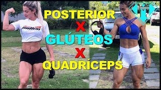 Glúteo Posterior e Quadríceps TUDO FIBRADO E DENSO  ViVi Winkler [upl. by Atiruam]